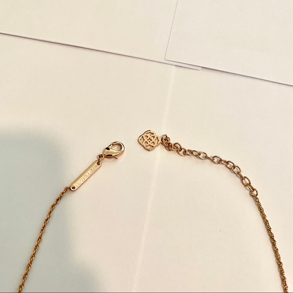 Kendra Scott Connie Necklace Rose Gold Drusy - Picture 3 of 5